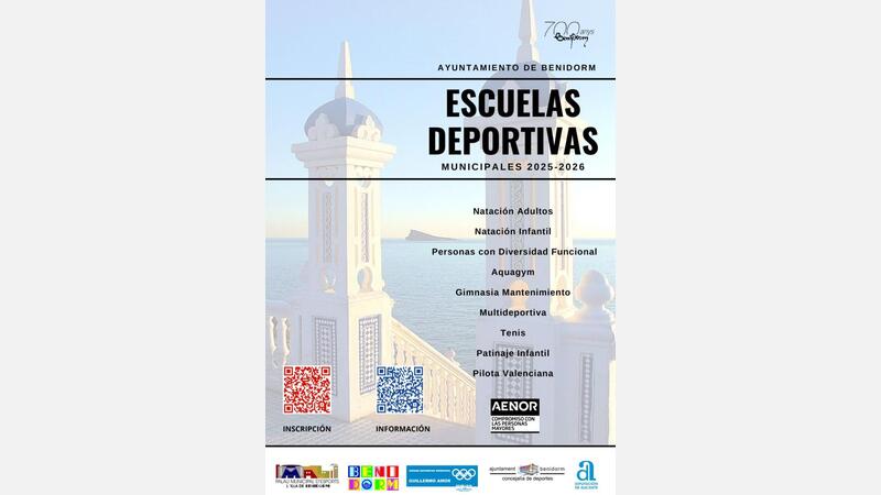 CARTEL NOMBRE ESCUELAS DEPORTIVAS 2025/2026 CON FONDO L